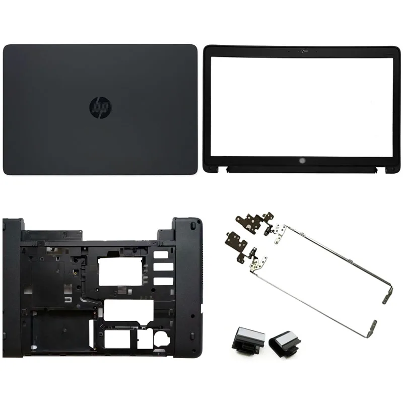 

New A B C D Cover LCD Back Cover For HP Probook 450 G1 455 G1 Front Bezel Bottom Case Hinges Hinge Cover 721932-001 Black