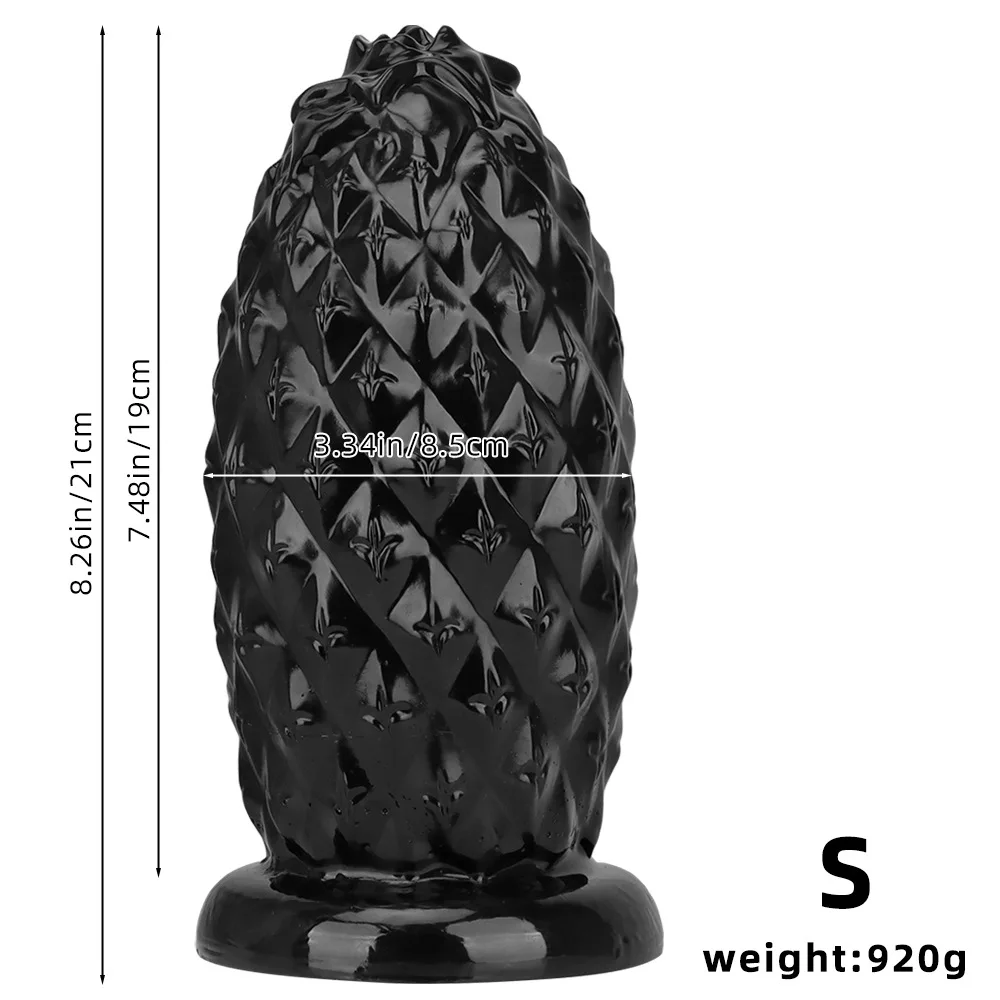 13 см черный большой ананас Anales Stick гигантский пенис негабаритная толстая