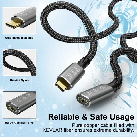 iPazzPort Кабель USB4 8K
