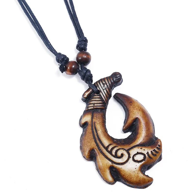 Винтажное ожерелье в виде рыбьей кости из смолы ювелирные изделия для