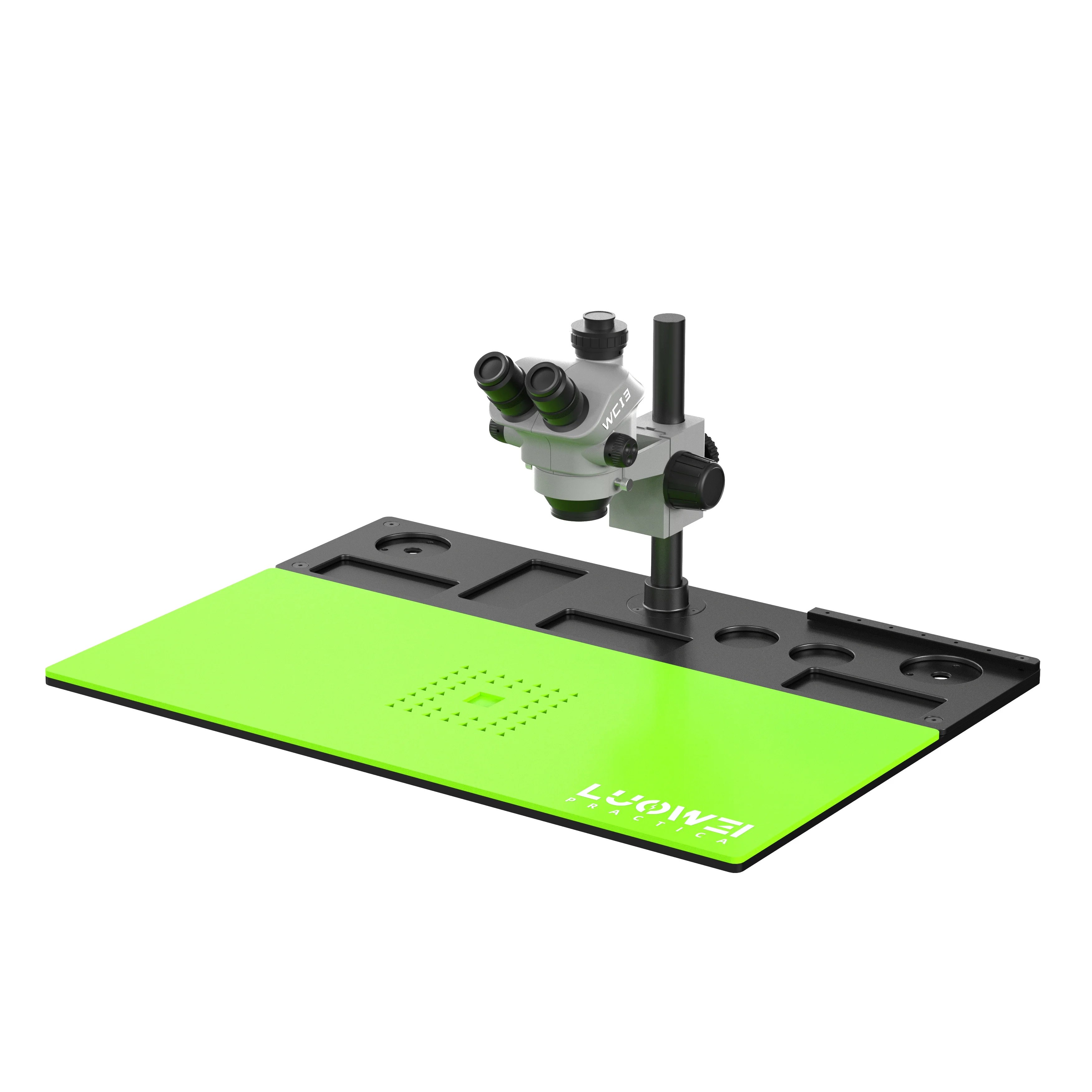 LUOWEI WCI3 7-50X триокулярная колонка с базовой рукояткой высокое разрешение