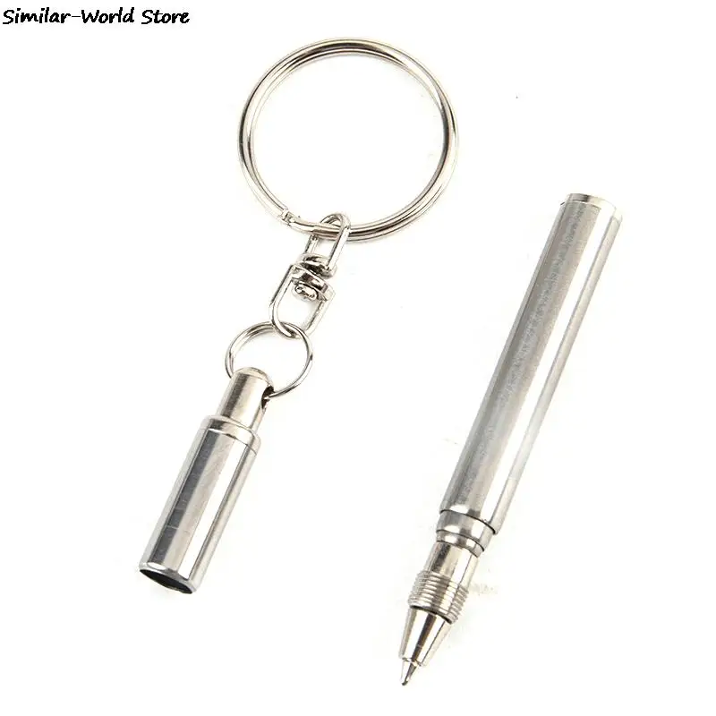 Портативный Телескопический инструмент-ручка металлический брелок-кольцо