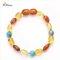 fashion baltic amber bracelet 100 real natural amber teething bracelets for baby hand assembled genuine jewelry gift unisex
