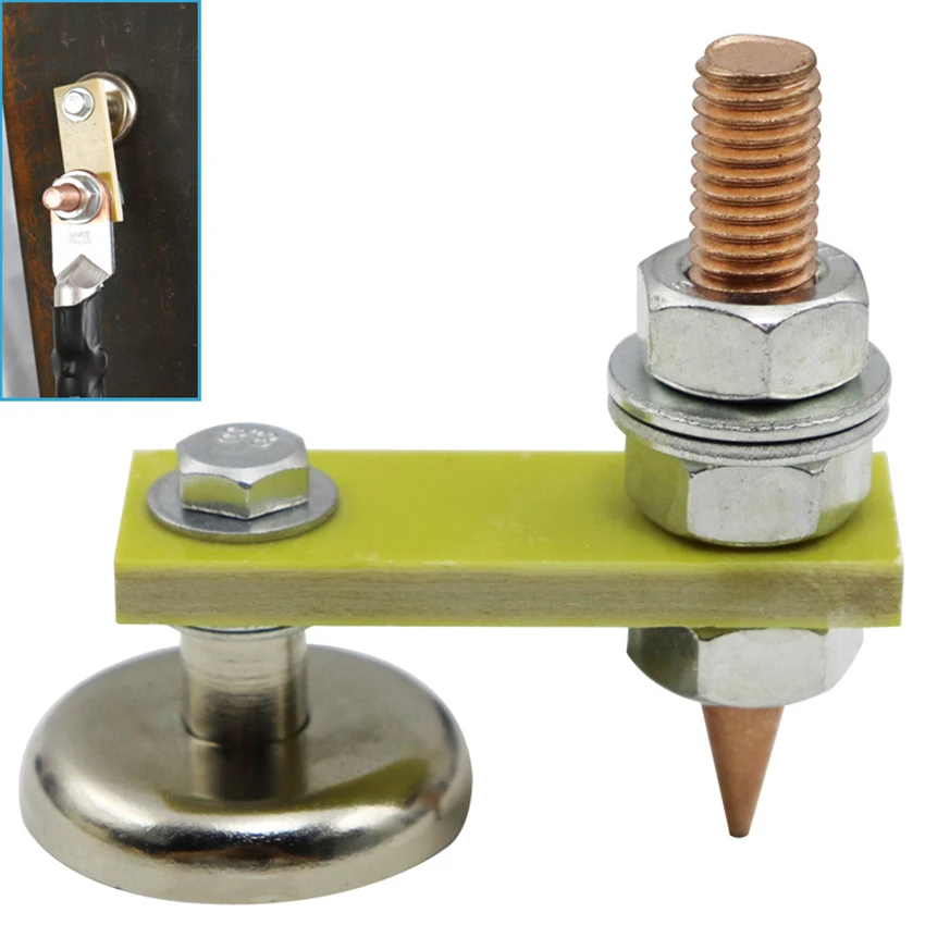 

Car Spotter Accessories Spot Dent Repair Spare Parts Stud Welding Machine Ground Connector Auto Bodywork With Magnetic 1pc