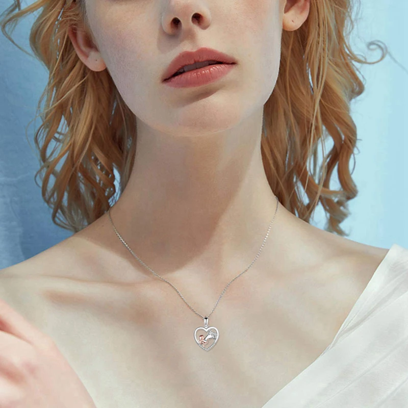 Уникальное модное ожерелье с подвеской в виде лошади браслет серьги для женщин и