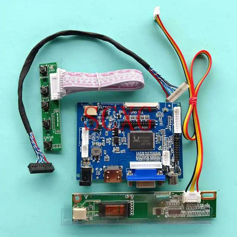 

Матричный контроллер для LTM12C324C LTM12C324S, плата ЖК-дисплея 1024*768, совместимая с HDMI, AV VGA, 20-контактный LVDS 1CCFL, Комплект «сделай сам» 12,1"