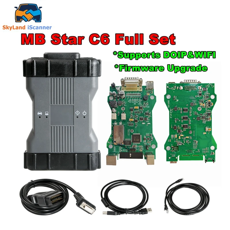 Оригинальный мультиплексор DOIP MB Star C6 с поддержкой CAN BUS, с программным обеспечением SSD HDD C6 Wi-Fi, инструмент для диагностики vci, поддержка многих автомобилей, некачественный