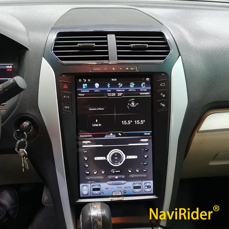12 1 дюймовый Android HD IPS экран для Ford Explorer 2011-2019 поддержка оригинальной синхронизации