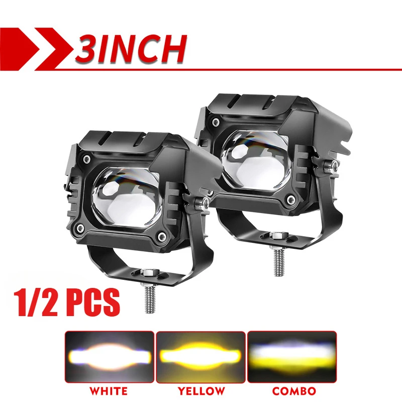 Универсальные 15 Вт 12-80 В мотоциклетные фары противотуманные дальнего/ближнего