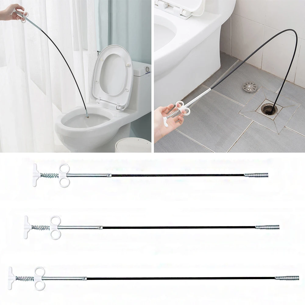 

60/90/160mm Sewer Pipe Unblocker Snake Spring Pipe Dredging Tool for Bathroom Kitchen Hair Sewer Sink Pipeline Cleaning Tools