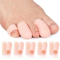 5pairs gel toe cover caps protector silicone hammer finger separators hallux valgus bunion corrector foot pain relief care tool