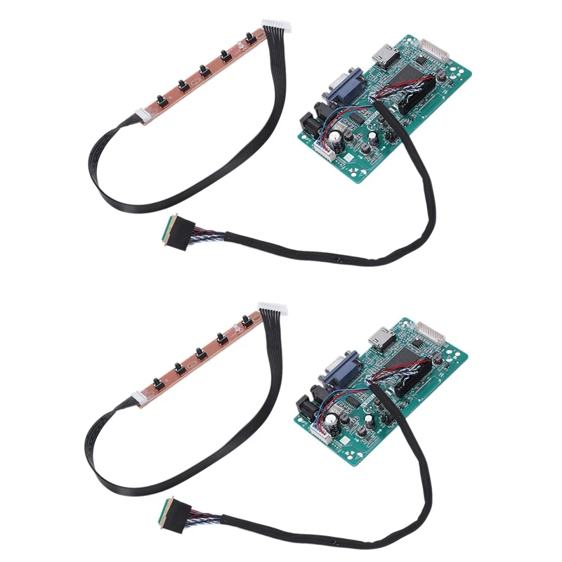 

2X 30 контактов HDMI VGA вход контроллер платы комплект для 1080P B156han01.1 Lp156wf4 Raspberry Pi 3 ноутбук ЖК-экран