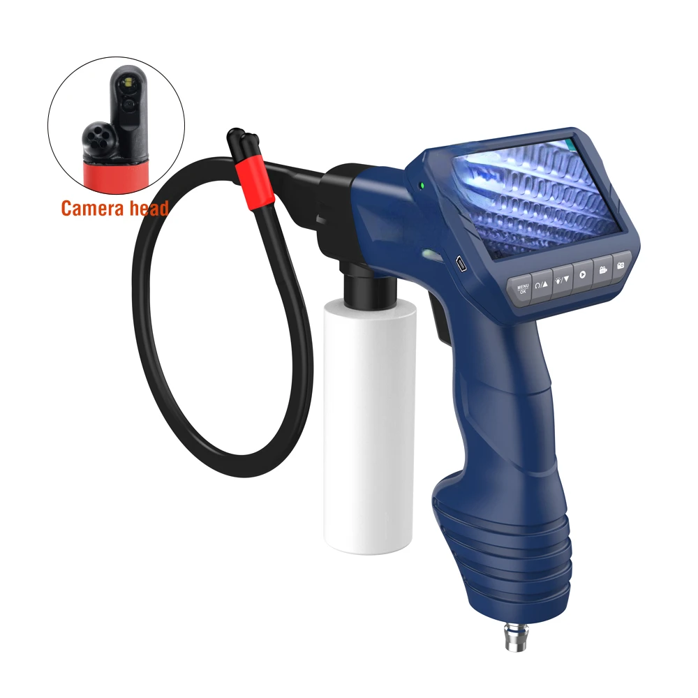 

automobile air conditioning evaporator cleaning spraying borescope endoscope with 4.3 inch monitor car wash visual cleaning gun