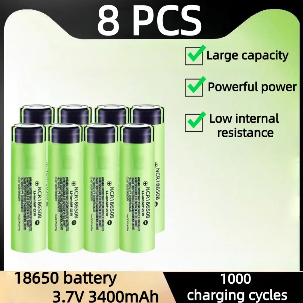 Фото NCR18650 3400 мАч аккумулятор новый оригинальный NCR18650 3,7 В 18650 3400 мАч литиевая аккумуляторная батарея фонарик с плоской головкой №4