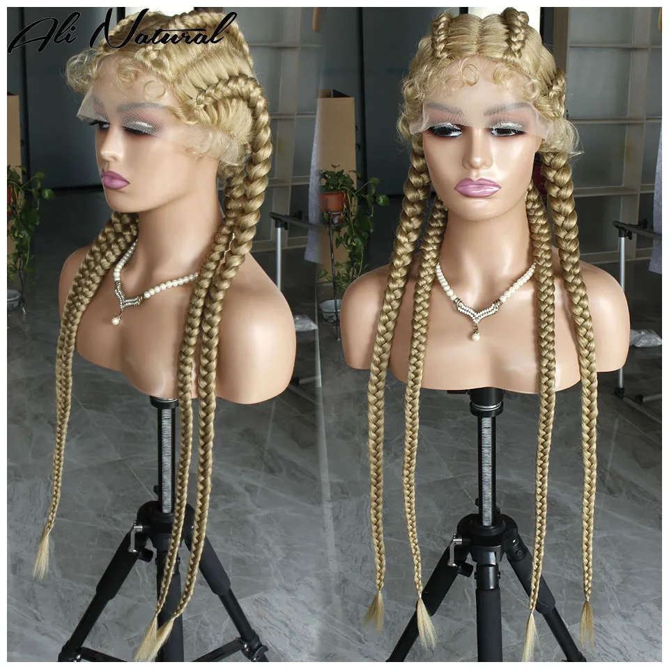 Double Dutch Box Braid Wig For Black Women