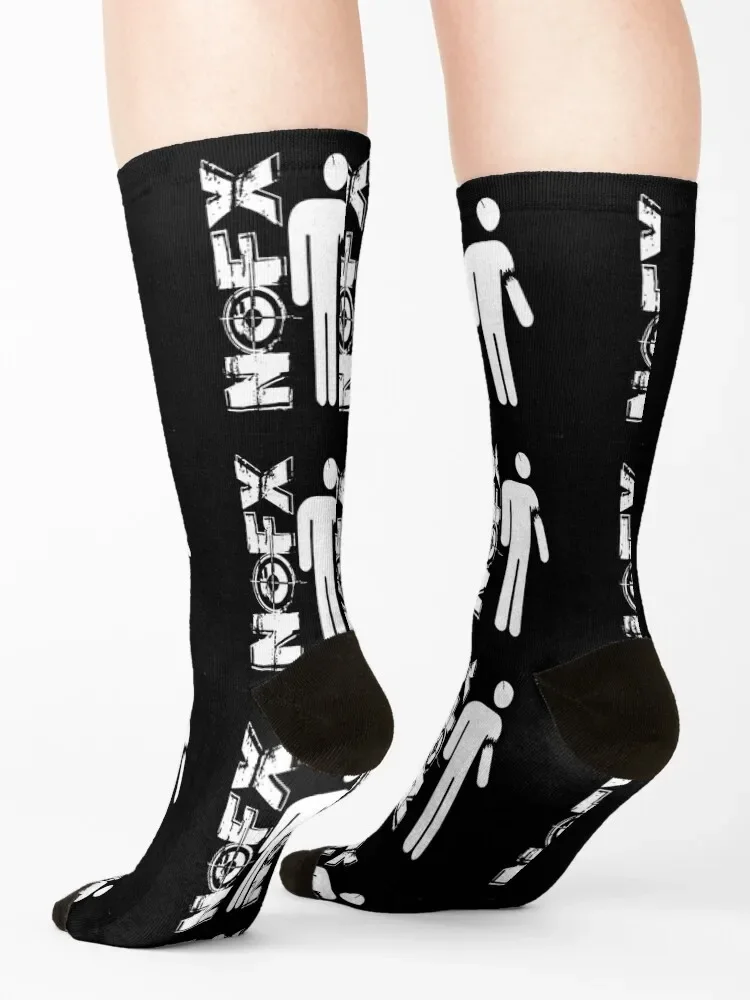 Носки Nofx в стиле панк с логотипом регби Баскетбол альпинизм Мужские Женские