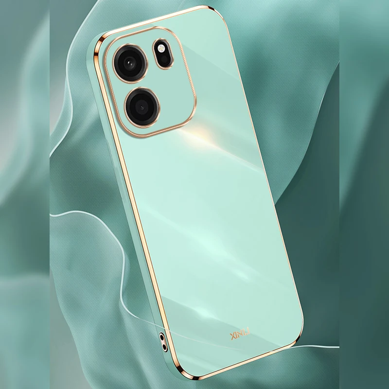 Фото Чехол Biruiqu для OnePlus Nord CE 6: Роскошный, с 6D-покрытием, блестящий, с рамкой, мягкий силиконовый квадратный чехол-накладка для телефона №2