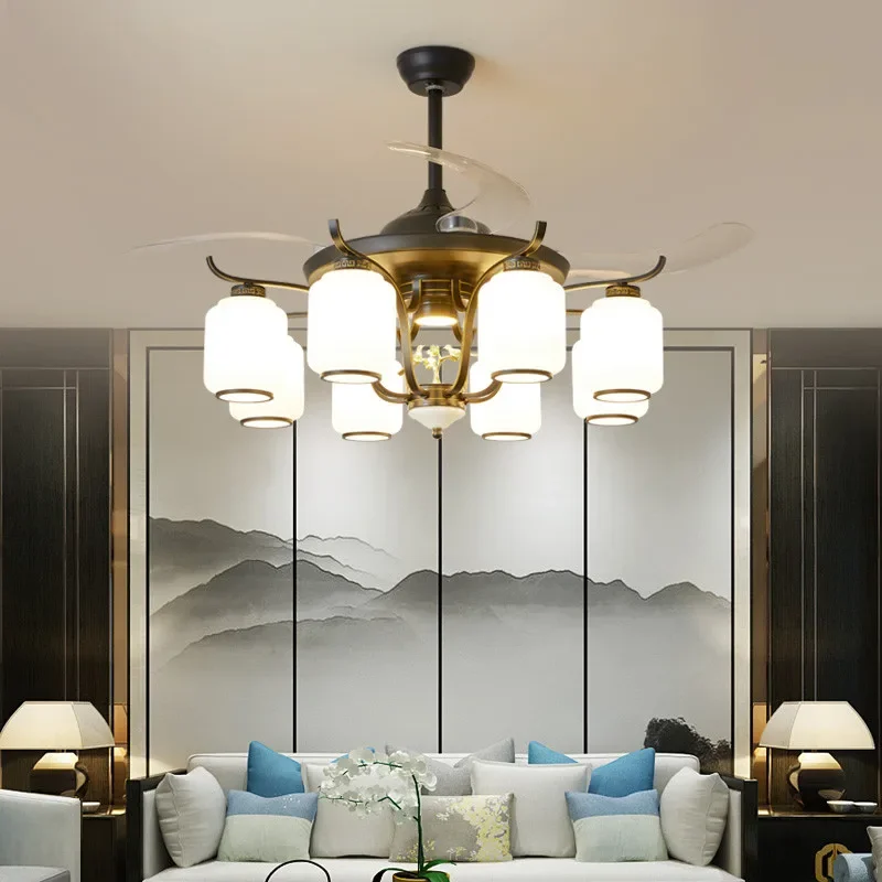 Современный Невидимый вентилятор DLMH роскошный потолочный для гостиной