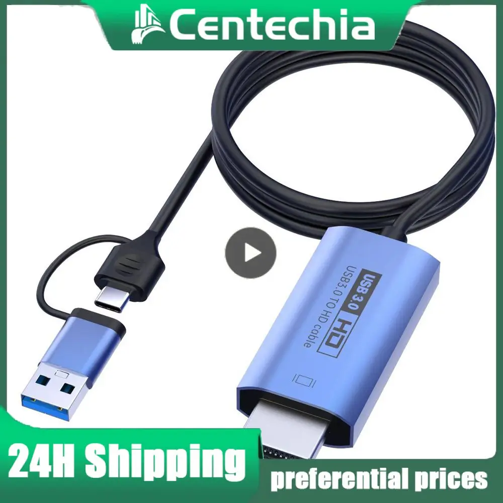 

1/2/3PCS Video Capture Card 4K HDMI-compatible to USB/USB-C Video Grabber Box Cable for PC Computer Camera Live Stream Record