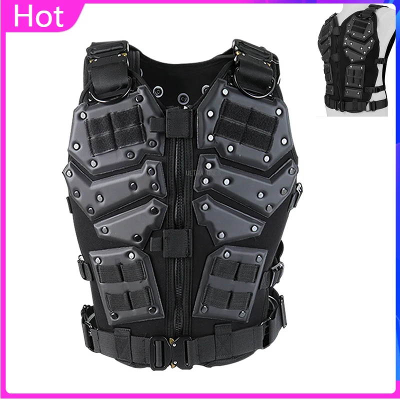 Tactical Vest Airsoft Paintball Shooting Shockproof Load Bearing Vests Climbing Hunting Outdoor Activities Molle Waistcoat