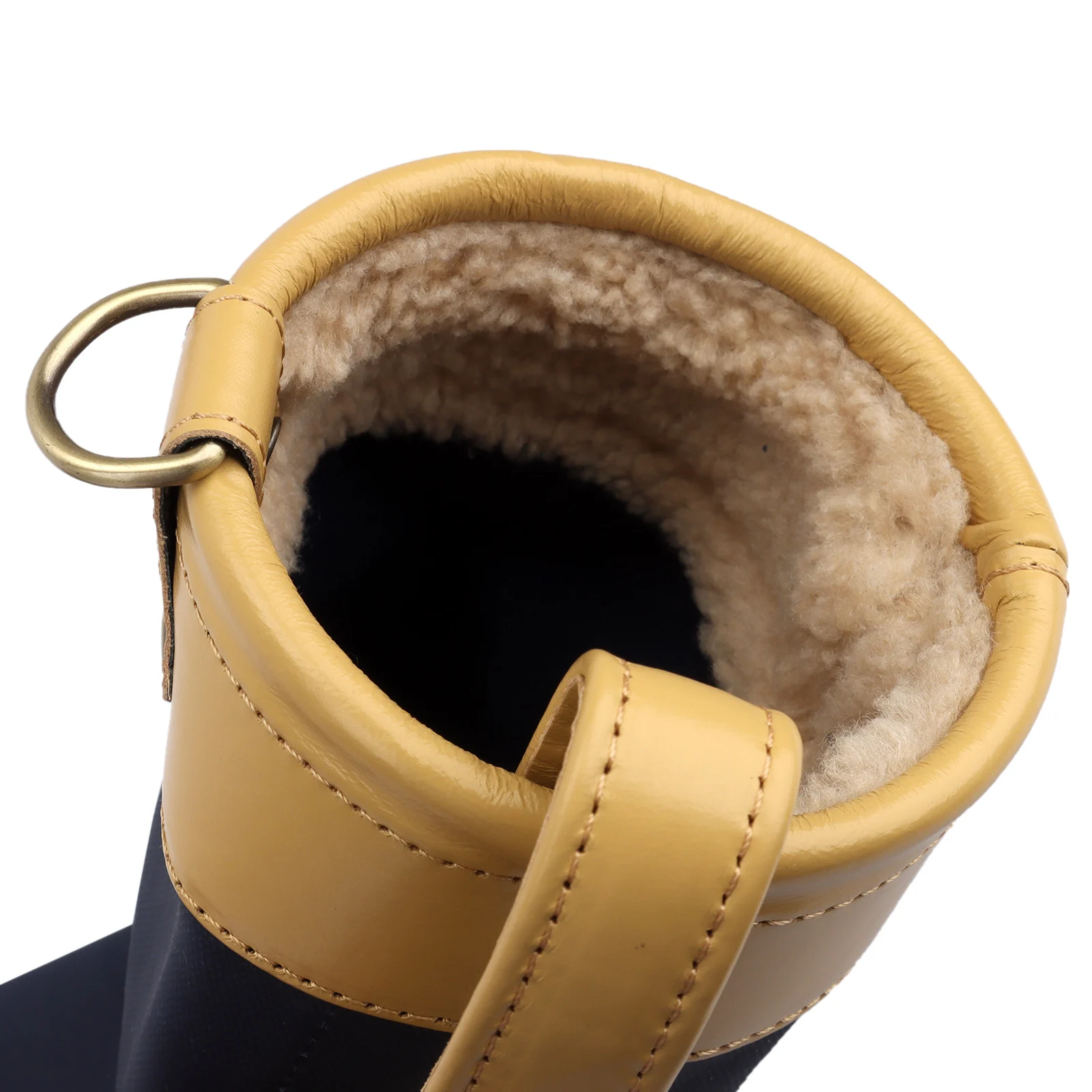 Tourbon Vintage Golf Club Bag Carrier Pencil Style Retro Blue Canvas & Leather w/Pocket Fleece Padded Golf Driving Range 79CM