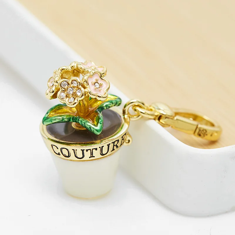 

Оптовая подвеска в виде цветочного горшка, эмалированная подвеска, розовая фотоподвеска для женщин, тренд 2022 года