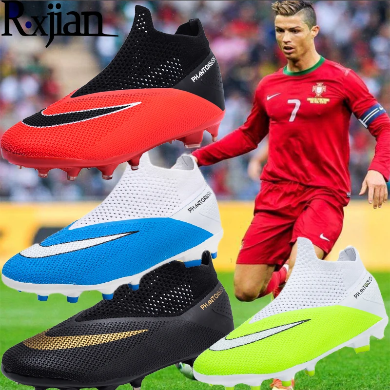 

R.XJIAN high-help parent-child couple young adult long nail broken nail football shoes breathable non-slip size 32-50