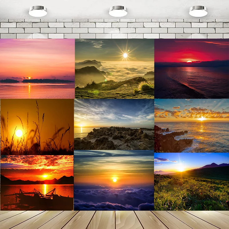 

Sunrise Sunset Valleys Rivers Beautiful Scenery Happy Birthday Party Photography Backdrop Background Banner Decoration