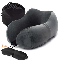 new u shaped memory foam neck pillows cervical healthcare bedding drop shopping soft slow rebound space travel pillow