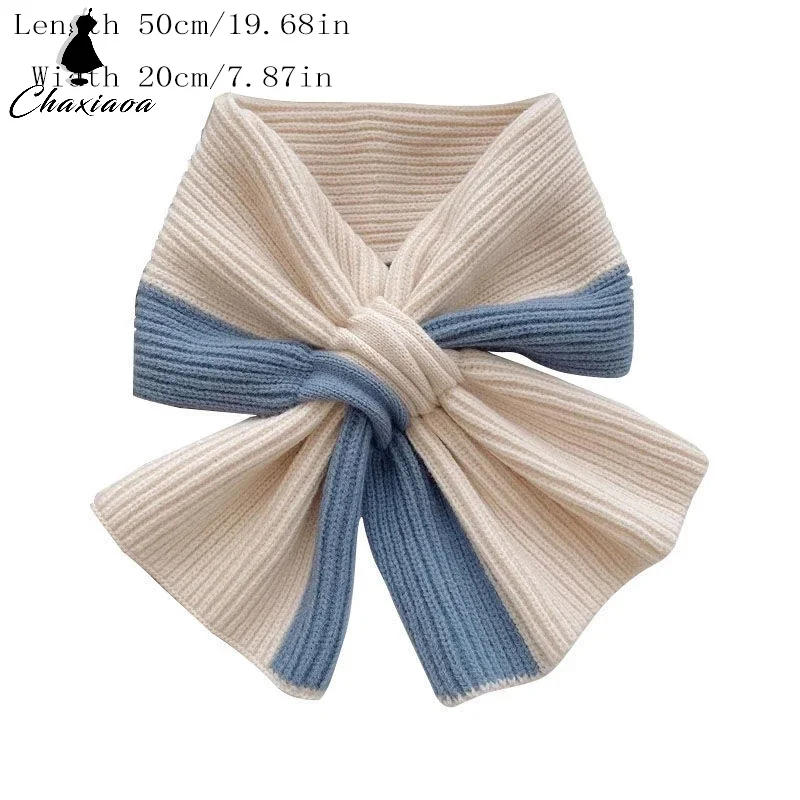 Женский двойной цветной шарф из полиэстера