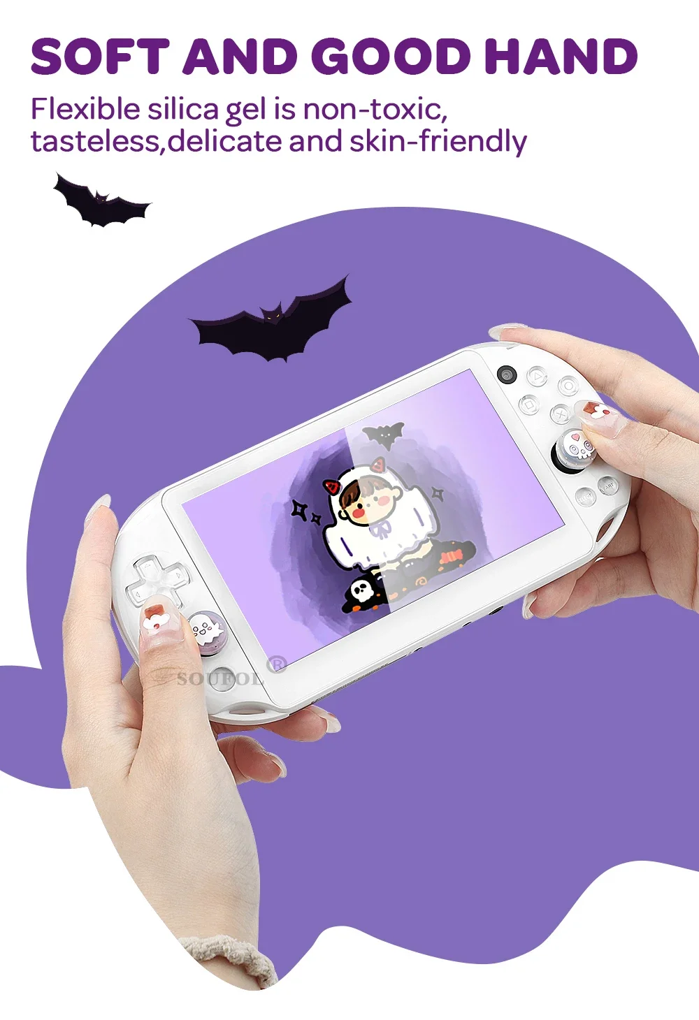 Силиконовые мягкие колпачки для джойстика Psvita PSV