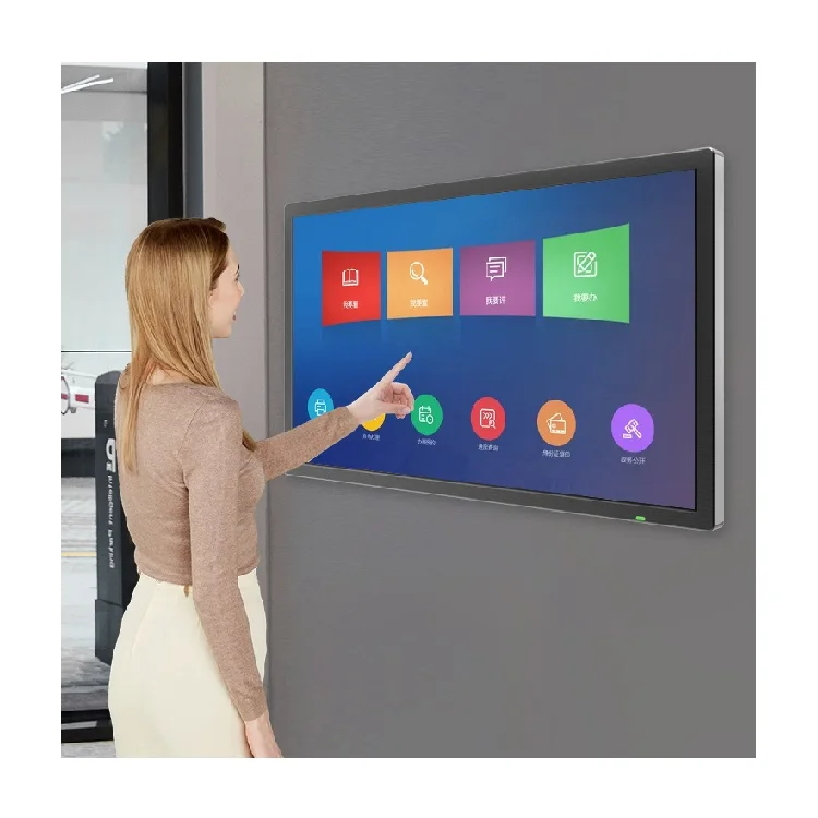 

Lcd Touch Screens Monitor 10 21 32 43 50 55 65 75 Inch Wall Mounted Totem Display Panel Digital Android Interactive Touch Kiosk