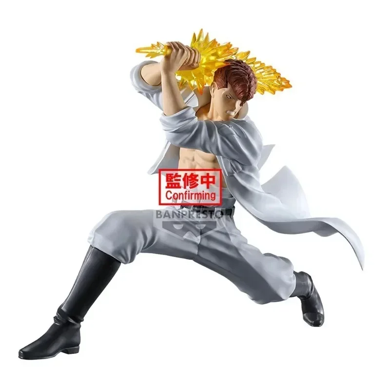 Фото В наличии Оригинальная фигурка BANDAI Banpresto Yuyu Hakusho Кувабара Казума Анкоку Будзюцукай, 14 см, модель из ПВХ, коллекционные игрушки. №4
