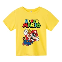 fashion lovely super mario short sleeved t shirts for boys and girls2022 latest round neck childrens sports shirtcasual wear