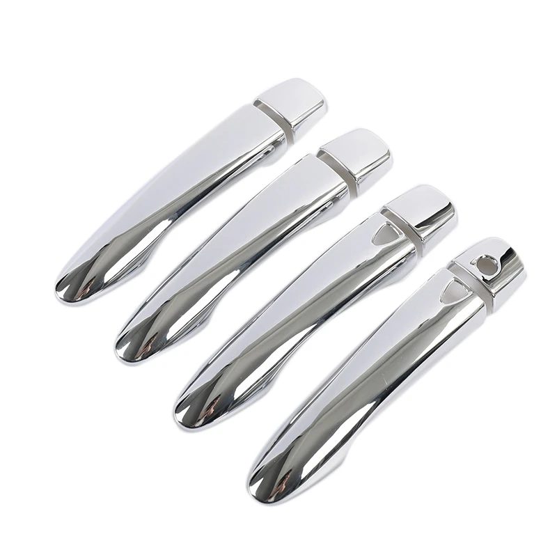 Наклейка на крышку дверной ручки стильный дизайн для Renault Kadjar 2015 - 2018 Chrome