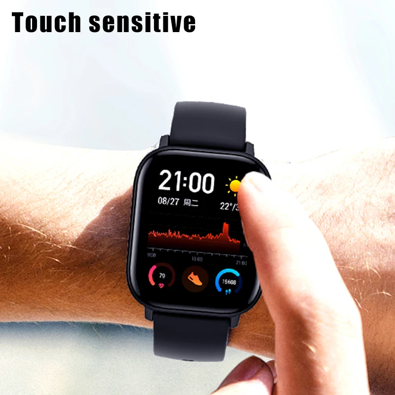Защитная пленка 20D для часов XiaoMi Huami Amazfit GTS 2E 2 Mini SE полное покрытие Защита экрана