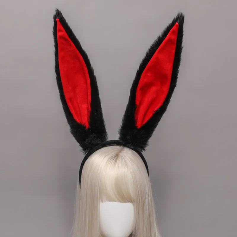 

Cute Easter Headbands for Women Girls Anime Cosplay Party Adult Plush Bunny Ears Hairbands Soft Rabbite Ears Hair Accessories