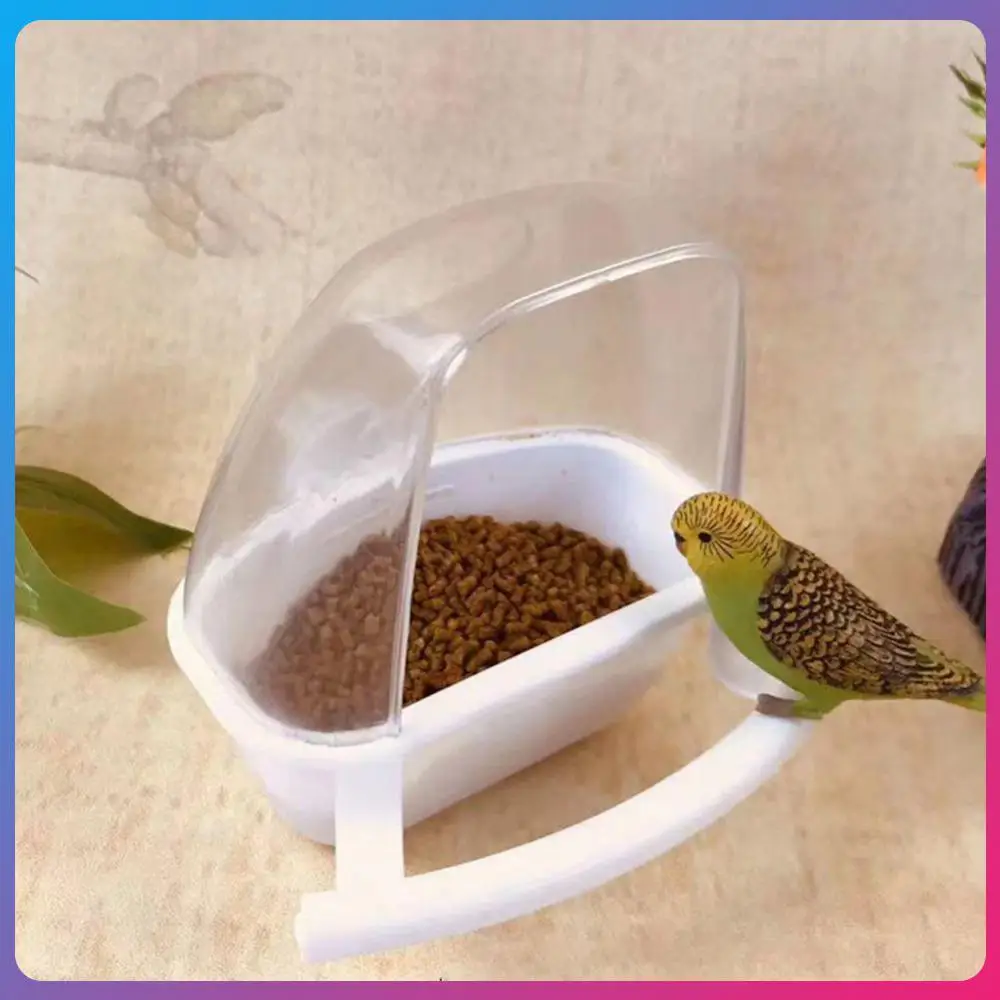 

Bird Cage Feeders Bird Supplies Parrot Birds Water Hanging Bowl Parakeet Box Pet Cage Wear-resistan Plastic Food Container