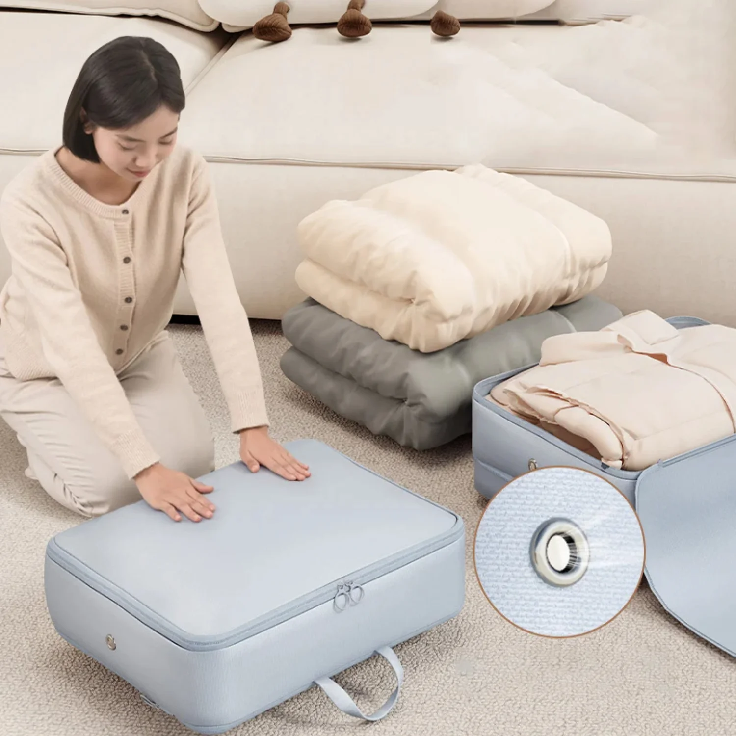 Компрессионная упаковка куб ящик для гардероба пуховик складной органайзер