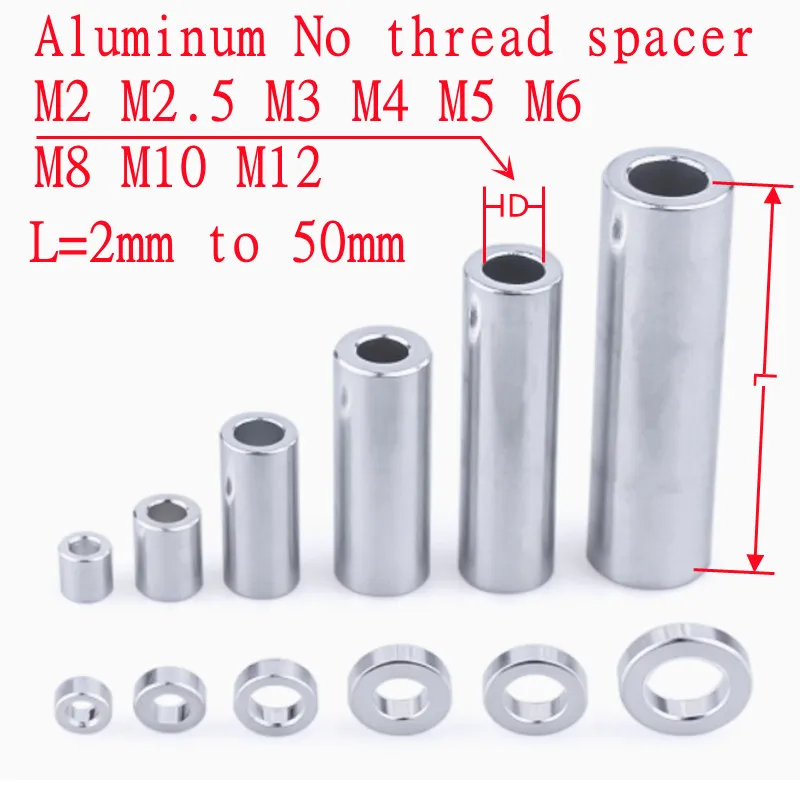 

ZFhong алюминиевые шайбы-прокладки M2-M12 2-50 мм