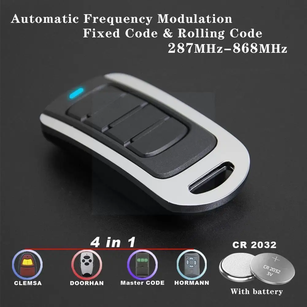 

433M Metal Pair Copy Remote Control Electric Garage Door Door Remote Key Shutter Door Retractable Control Rolling C5F3