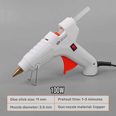 Высококлассный термоклеевой пистолет 7 мм клеевой карандаш промышленные мини-пистолеты клеевой инструмент для деревообработки 40 Вт 100 Вт 80 Вт-120 Вт 150 Вт DIY с европейской вилкой