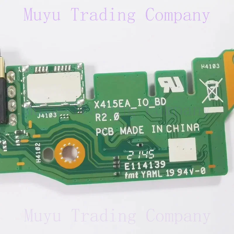 Для Asus VivoBook 14 x415 x415j x415ja x415ea x415ua v4200j v4200e v5200e USB-разъем для ноутбука наушники