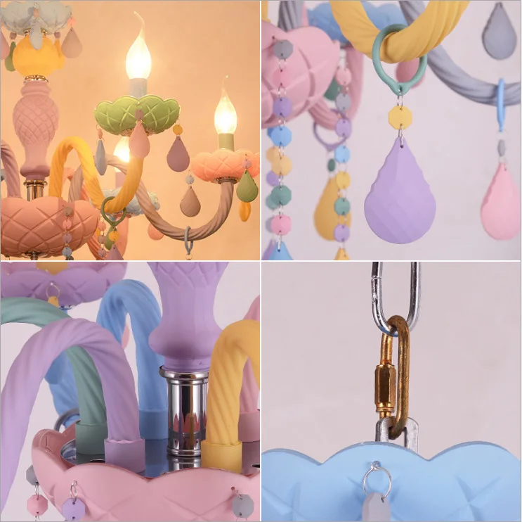 Macarone Lights светодиодные свечи детская спальня декор комнаты принцессы светильники