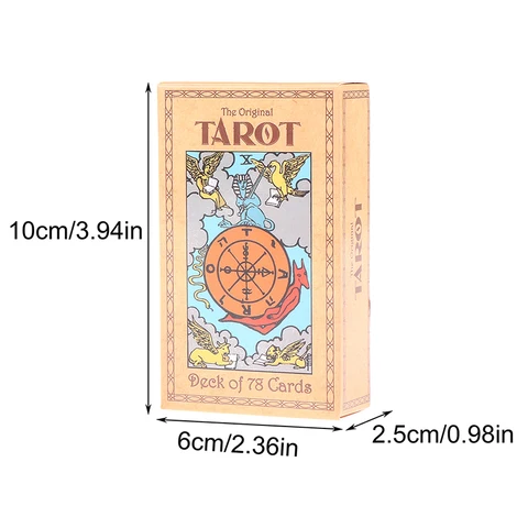 1 коробка, английский Таро ораклос, колода карт, предсказания, судьба, доска, руны, гадания