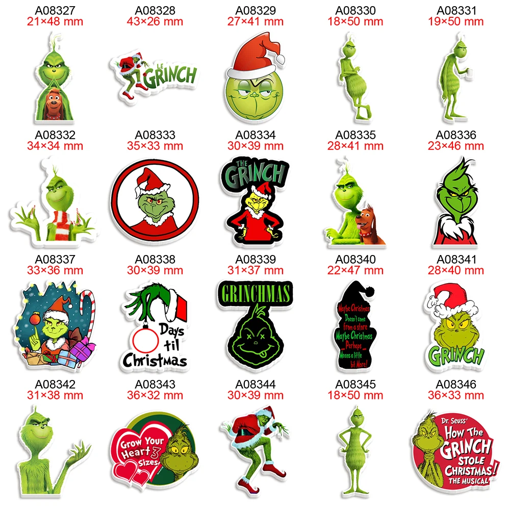 

Printed DIY Christmas Cartoon Flatback Planar Resin For Charms