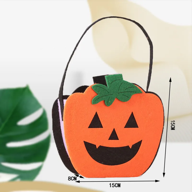 10pcs Halloween Candy Bags Pumpkin Bat Snack Biscuit Gift Bags Trick or Treat Kids Favors Halloween Party Decoration Supplies