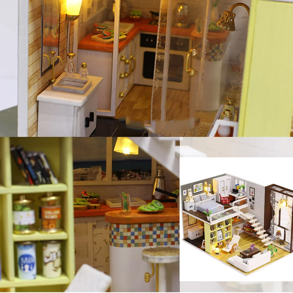 Мини-домик миниатюрный комплект для дома сделай сам обучающая сборная модель