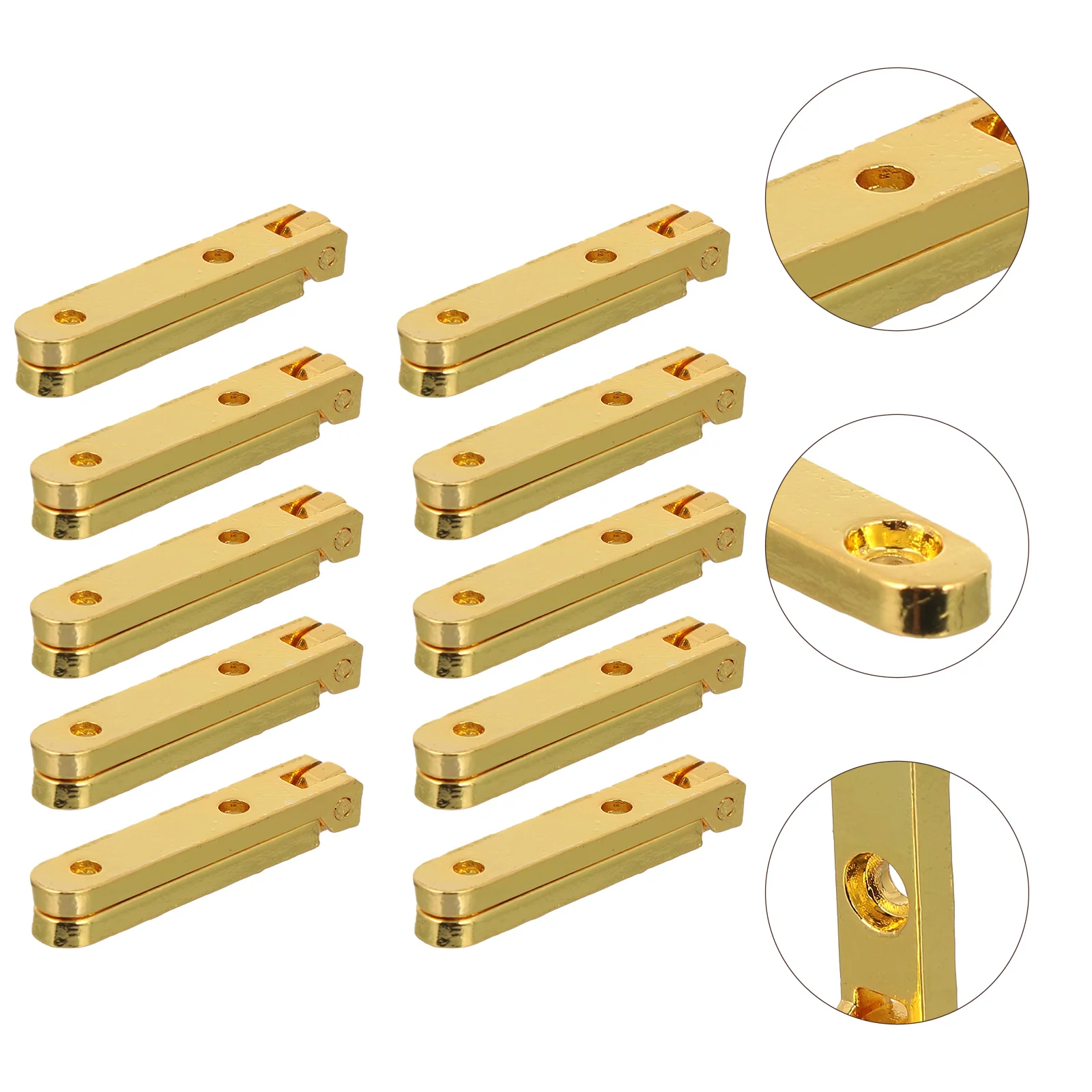 

10 Pcs Cabinet Repair Kit Small Jewelry Box Spring Door Hinge 90 Degree Mini Hinges Folding Bracket