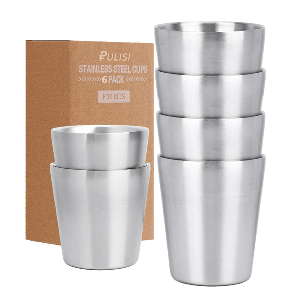 

Комплект из 6 чашек из нержавеющей стали 175/300 мл